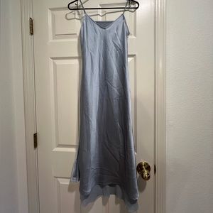Light blue maxi slip dress size small